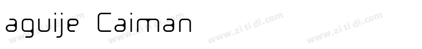 aguije Caiman字体转换